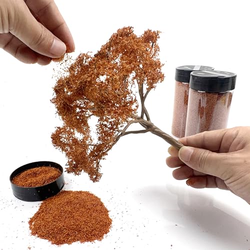 Multicolor Leaf Model - 300ml Miniature Scenery Material for Train Railway, Diorama, Car Scene & Scale Landscape Layouts (Golden Yellow) - color: Golden Yellow