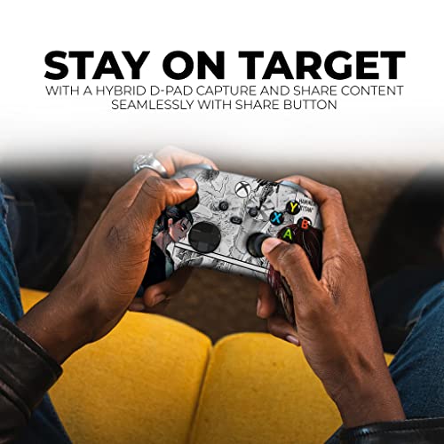 DreamController Attackk On Tittan Custom X-box Controller Wireless compatible with X-box One/Series X/S Proudly Customized in USA with Permanent HYDRO-DIP Printing(NOT JUST A SKIN) (MODDED) - color: Attack On Titan, size: Modded - Front & Back Print