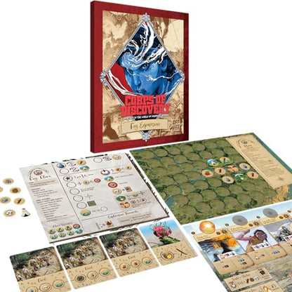 Corps of Discovery: Fog Expansion – Survival Challenge with Hidden Terrain Rules | 1–4 Players | Ages 14+ - style: Fog Expansion