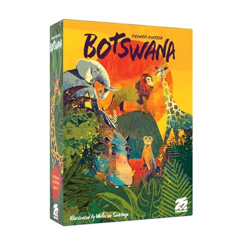 25th Century Games Botswana – Animal Collecting Strategy Card Game by Reiner Knizia Ages 7+ | 2–5 Players | 20–30 Min Playtime | Family-Friendly Gameplay