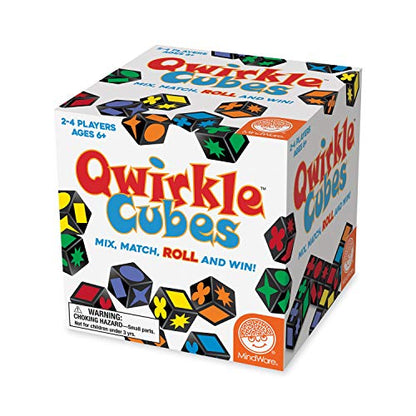 MindWare Qwirkle Cubes | A fast, replayable tile game. Includes 90 wooden cubes. - style: Qwirkle Cubes