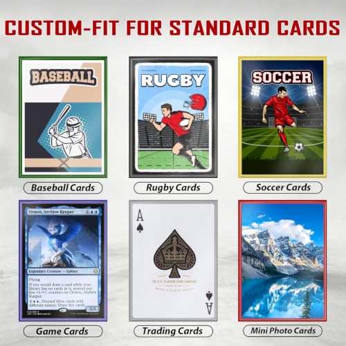 1200 Pack Matte Trading Card Sleeves Perfect for MTG Cards,12 Colour Card Sleeves Magic the Gathering,Standard Cards Fit for Baseball,TCG,Sports Cards