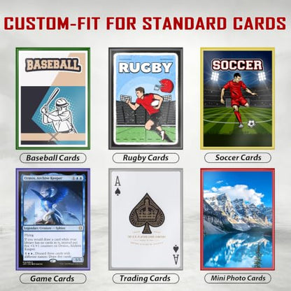 1200 Pack Matte Trading Card Sleeves Perfect for MTG Cards,12 Colour Card Sleeves Magic the Gathering,Standard Cards Fit for Baseball,TCG,Sports Cards