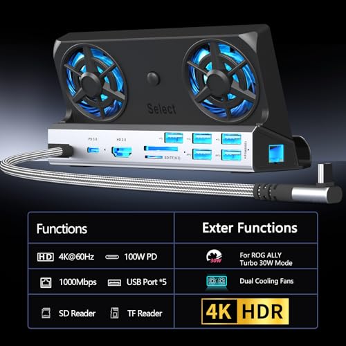 YCE 13-in-1 Steam Deck Dock for Switch/ROG Ally/Legion Go | for Steam Deck & OLED, ASUS ROG Ally & X, Lenovo Legion Go, MSI Claw, Light Black Aluminium,Handheld gaming accessories - color: 13 in 1