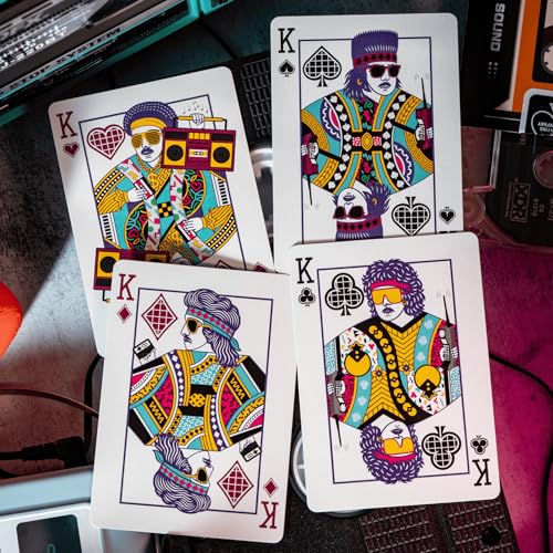 80s Retro Playing Cards | Printed by USPCC | Limited Edition, 100% Custom Deck for Players, Cardists & Collectors