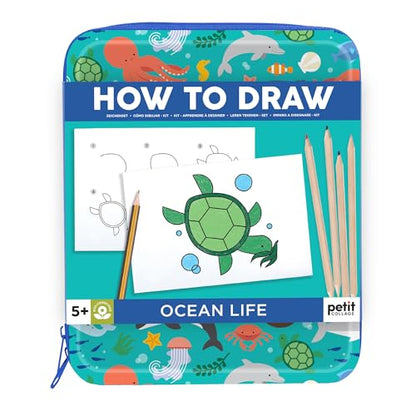 Petit Collage How to Draw: Ocean Life