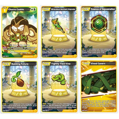 CookieRun TCG: Starter Deck - Tree of Life - Yellow Legendary Cookie Millennial Tree, Ready-to-Play Character Deck, Braverse Trading Card Battle Game - color: Yellow