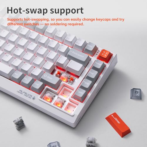 nuphy Field75 HE V2 75% Layout 83 Keys Gaming Keyboard with knobs