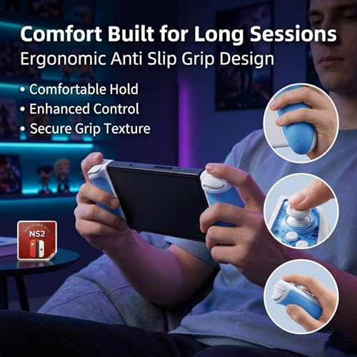 Ynnevation Hall Effect Controller Compatible with Switch, Switch OLED Lite and Switch 2 with Magnetic Charging Adapters Included Wireless RGB Gamepad with Programmable Back Buttons Turbo Motion Control