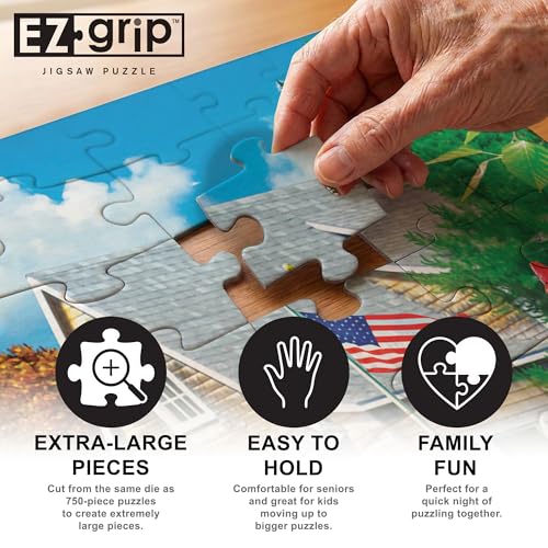 Masterpieces 300 Piece EZ Grip Jigsaw Puzzle - Lakeside Memories - 18"x24" - size: 300 Piece