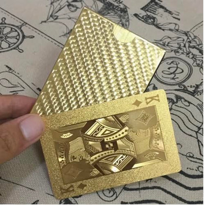 Gold Diamond Playing Cards - Durable and Waterproof, Perfect for Magic, Poker, Parties, and Special Occasions. Ideal for Memorable Gifts. (1 Deck) - style: STANDARD GOLD