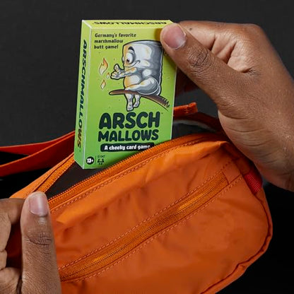 Hasbro Gaming Arschmallows Game | Marshmallow Butt Game | Funny Party Card Games for Teens, Adults, and Families | 2 to 6 Players | Indoor Summer Activities | Ages 13+ (Amazon Exclusive)