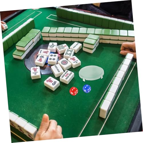 Mahjong Machine Dice Cover Glass Tool Dice Game Holder Table Accessory