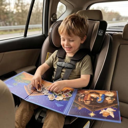 Travofun 20-Piece Magnetic Nativity Puzzle & Playset, Bible Story, Ages 3-6 | Build a 20-piece magnetic Nativity puzzle, then arrange the characters to retell the Christmas Bible story or create scenes. - style: Nativity