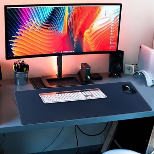 XXL Gaming Mouse Pad 35.4x15.7 Professional Large Mouse Pad & Computer Game Mouse Mat-90x40 Darkblueus - color: 90x40 Darkblueus, size: 35.4x15.7x0.1IN