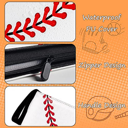 Baseball Gifts Cards Binder with Sleeves - 9 Pocket, Double Sided, 50 Removable Sleeves, Collectible 900 Cards - Zip Trading Card Collection/Collector Albums/Folder for MTG, TCG, Sport Cards - color: White - 900 Pockets