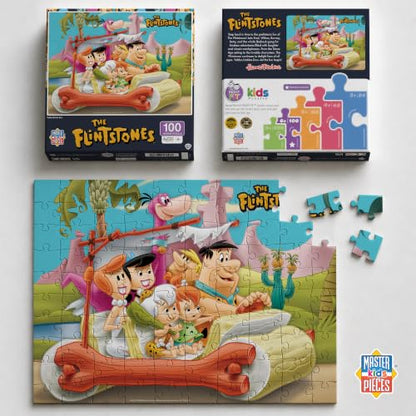 MasterPieces 100 Piece Jigsaw Puzzle for Kids - 14"x19" - The Flintstones - style: The Flintstones