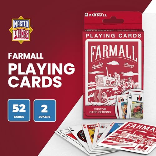 Masterpieces 92105: Farmall Case Ih - Playing Cards - Premium Quality, Educational, and Fun Activity for Kids and Families - Great Gift Idea for Holidays, Birthdays, and Everyday Playtime - style: Case IH