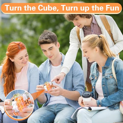 Large 3D Labyrinth Cube Puzzle Maze, Educational Engaging Brain Teaser Toy, Spatial Cognition Brain Training, Cultivate Logical Thinking, Improve Concentration Game Gift for Adults(Colorful)