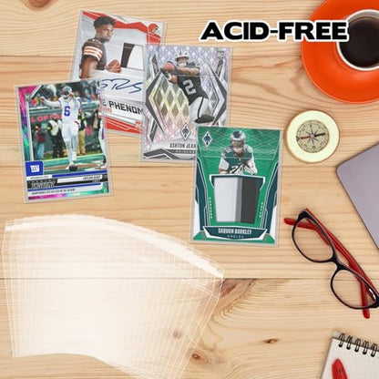 1000 Pcs Top Loader Sleeves Penny Sleeves for Top Loaders Rigid Toploader Card Holder Resealable Team Bags for 35-75PT Trading Card Trading Card Protectors for Semi Rigid Card Holders(3" x 4")