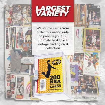 100 Basketball Cards Bulk Set Random Mix Trading Cards Variety Pack Starter Set Rookie Cards Stars Legends Assorted for Kids and Collectors