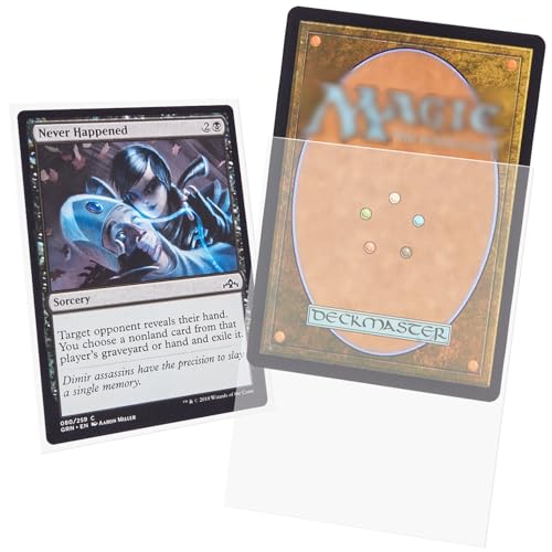 Magic the Gathering Card Sleeves, 200 Counts Soft Card Sleeves Toploaders for Trading Cards Matte Card Sleeve Protect Your MTG/TCG/Sports Cards Collector Card Sleeves (Clear/66 * 91mm) - color: Clear, size: 66*91mm