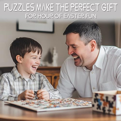 1000 Piece Jigsaw Puzzle for Adults Students Cute Old Couple Sitting On Porch with Boy Swinging in Garden Puzzles Sunny Day Nature Scene Colorful 20×27 Inches Relaxing Educational Jigsaws Game - color: Puzzle-grandma-07