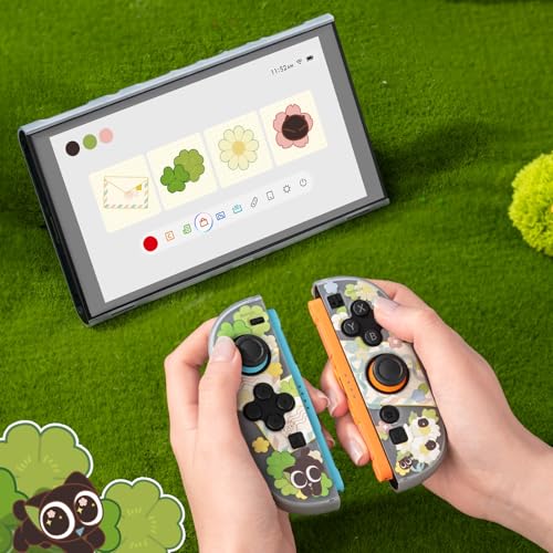 GeekShare Slim Protective Case Compatible with Switch 2 (2025), Anti-Scratche and Shock-Absorption Dockable Hard Shell for Switch 2 Game Console - Spring Letter - color: The Hei-Spring Letter