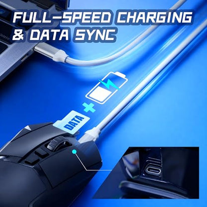 USB-C Charging Adapter Compatible with Logitech G502 Wireless Gaming Mouse | No Dock,Micro-USB to Type-C Converter | Compact & Lightweight Design | Charging & Data Transfer | Model-Specific