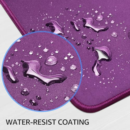 KTRIO Large Gaming Mouse Pad, Desk Mat, 31.5 x 15.7 in, Violet Purple, XXL | Smooth Micro-Weave Surface, Artistic Pattern Design, Non-Slip Rubber Base, Durable Stitched Edges, Office & Home Use - color: Violet Purple, size: 31.5l X 15.7w Inches