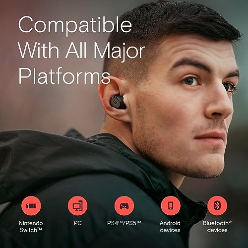EPOS GTW 270 Hybrid Wireless Gaming Earbuds, Bluetooth & USB-C Dongle, Noise Reducing Closed Design, Dual Mics, Ergonomic Fit, IPX 5 Water Resistant, Portable Charging Case, 20 Hours of Playtime - style: GTW 270 Hybrid (Dongle incl.)