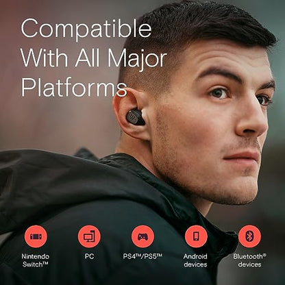 EPOS GTW 270 Hybrid Wireless Gaming Earbuds, Bluetooth & USB-C Dongle, Noise Reducing Closed Design, Dual Mics, Ergonomic Fit, IPX 5 Water Resistant, Portable Charging Case, 20 Hours of Playtime - style: GTW 270 Hybrid (Dongle incl.)