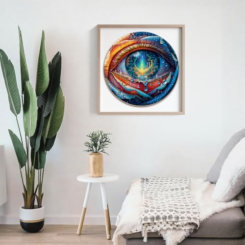 Puzzles for Adults 1000 Pieces, Abstract Rose Eye Jigsaw Puzzles 1000 Pieces for Adults, Puzzles with Letters On Back, Challenging Family Game, 26.5 x 26.5in - color: Abstract Rose Eye