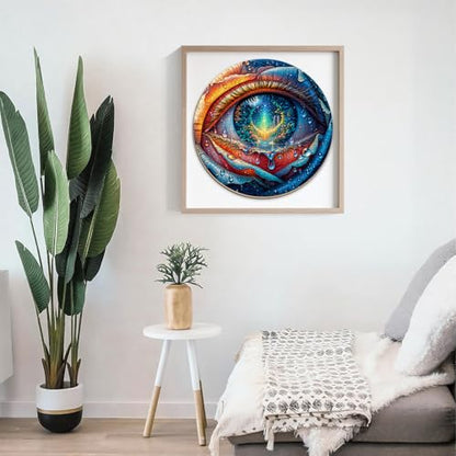 Puzzles for Adults 1000 Pieces, Abstract Rose Eye Jigsaw Puzzles 1000 Pieces for Adults, Puzzles with Letters On Back, Challenging Family Game, 26.5 x 26.5in - color: Abstract Rose Eye