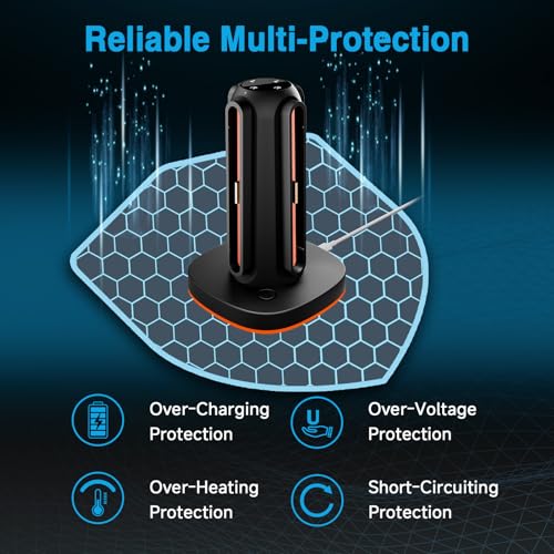 MARSDOCK Charging Dock for Nintendo Switch 2(2025) for Joy-Con 2 | 4 in 1 Magnetic Fast Charging Station with RGB Lights, 3.3FT Cable, Charging Stand Compatible with Switch 2 Joycon Stand