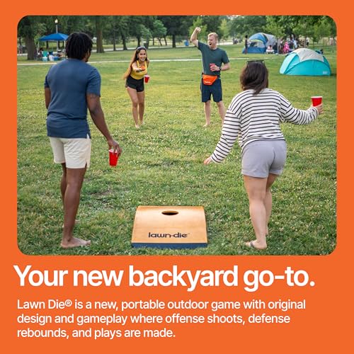 Lawn Die Toss Game Board, Outdoor Yard Games for Adults, 24" x 46" - style: Single Board
