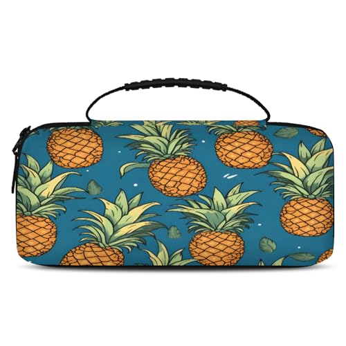 Adornori Pineapple Carry Case Compatible with Nintendo Switch 2, with 20 Games Cartridges, Tropical Fruits Portable Travel Carrying Case Pouch for Accessories & Games - color: Multicolor 10