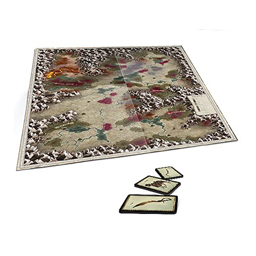 Free League Forbidden Lands: The Bloodmarch - Map & Cards Pack - Includes Map, Cards & Stickers for The Lands of Bloodmarch, RPG Accessories, Role Playing Game, Free League Publishing