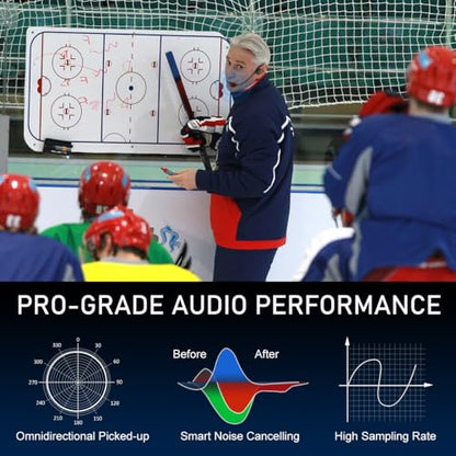 KIMAFUN IP67 Waterproof Wireless Fitness Microphone, 2.4G Lightweight Ergonomic Design Headset Mic Used in Swimming Pool, Fitness Sports, Yoga, Gym, Class, Speaker, Laptop, Tablet for 2 People, GWP92 - size: GWP92(2TX+1RX)