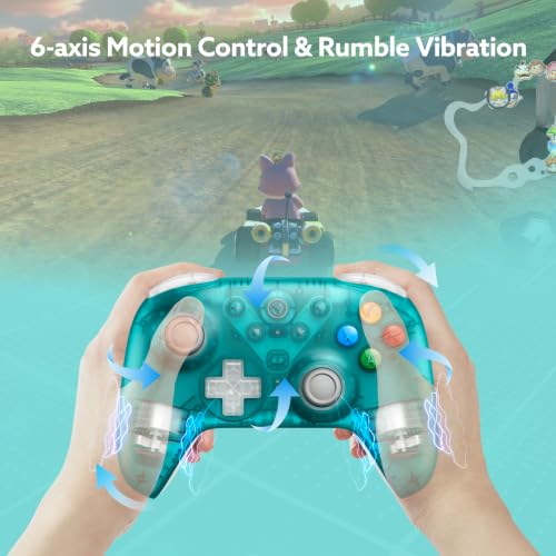 8Bitdo Ultimate 2 Wireless 2.4G Controller (Transparent Blue) | For Windows PC, Apple, Steam & Android, TMR Joystick, Star-Ring RGB Lights, Adjustable Trigger Locks, Charging Dock Included - color: Transparent Blue