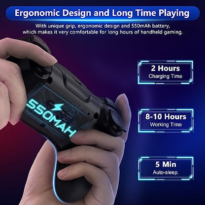 CuleedTec Wireless Pro Controller for Nintendo Switch/Lite/OLED/Switch 2 | 2026 Upgraded Bluetooth Switch Pro Controller with Hall Effect Joystick, 6-Axis Gyro, Dual Vibration, Turbo & Ergonomic Grip - color: Black
