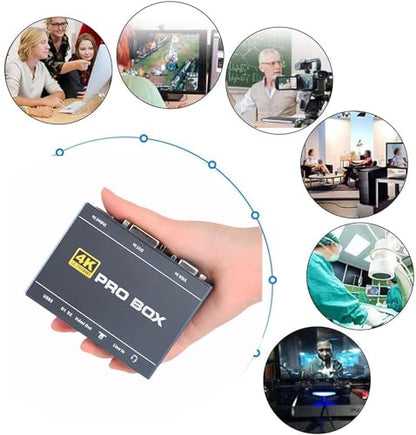 4K DVI Video Capture Card, VGA Video Capture, 4K60 DVI to USB 1080P60 Video Capture with HDMI Loopout Compatible with Windows, Linux, Android and MAC OS