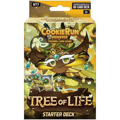 CookieRun TCG: Starter Deck - Tree of Life - Yellow Legendary Cookie Millennial Tree, Ready-to-Play Character Deck, Braverse Trading Card Battle Game - color: Yellow