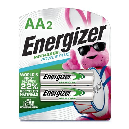 Energizer Recharge Universal Rechargeable AA Batteries (2 Pack), Double A Rechargeable Batteries - size: 2 COUNT, style: AA