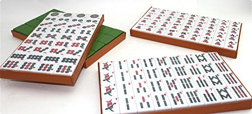 Chinese Filipino Numbered Tiles Mahjong 144 Tiles 1.45" Easy-to-Read Game Set Mah-Jongg, Mah Jongg, Majiang