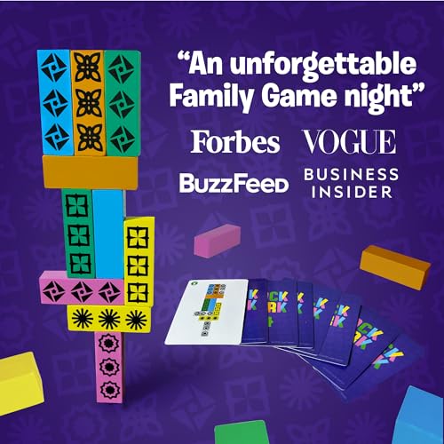Blockwork by Uzzle Games - Fast-Paced Family Board Game - Multiple Difficulty Levels - Enjoyable and Challenging Puzzle Game – 2 to 4 Players – A Complete Family Night Fun Package - for Ages 4+ - style: Blockwork