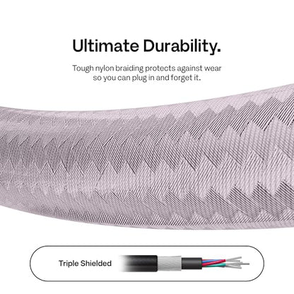 Pixio Pink 8K HDMI 2.1 Cable Ultra Certified Ultra High Speed 10FT 8K 60Hz 4K 120Hz Nylon Braided, Gold Plated Connector, Anti-Breakage, HDR10+, dtsx, eARC, HDCP, Dolby Compatible - color: Pink, size: 10 ft