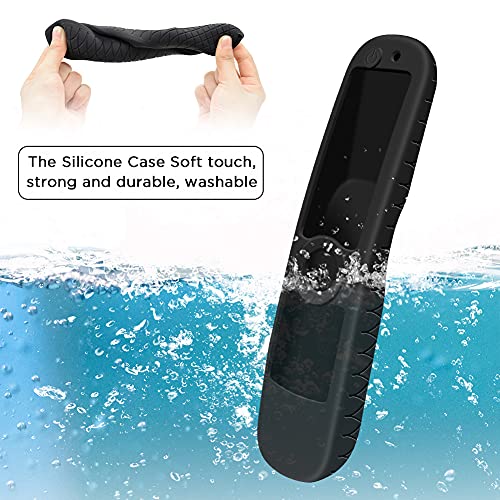 Silicone Case for LG AN-MR21GA / AN-MR22GA Remote Control [Shockproof] Anti-Slip Protective Cover for LG MR23GA MR24GN Magic Remote Case Sleeve Holder Protector Skin (Black) - color: Black