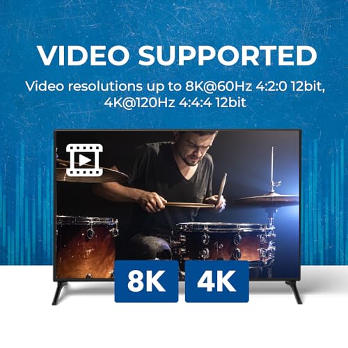 OREI 8K 48Gbps HDMI eARC Audio Extractor, CEC, VRR, ALLM, FVA, EDID, DTS:X | HDMI Audio Extractor 4K 120Hz, HDMI eARC Audio Extractor, Dolby Vision, HDR10+, Atmos Passthrough