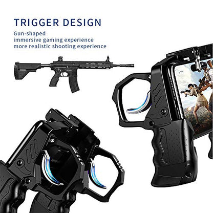 Newseego for Mobile Game Controller, Game Controller Gamepad with L1R1 Trigger for Sensitive and Aim Trigger Controller for Android & iOS for Rules of Survival